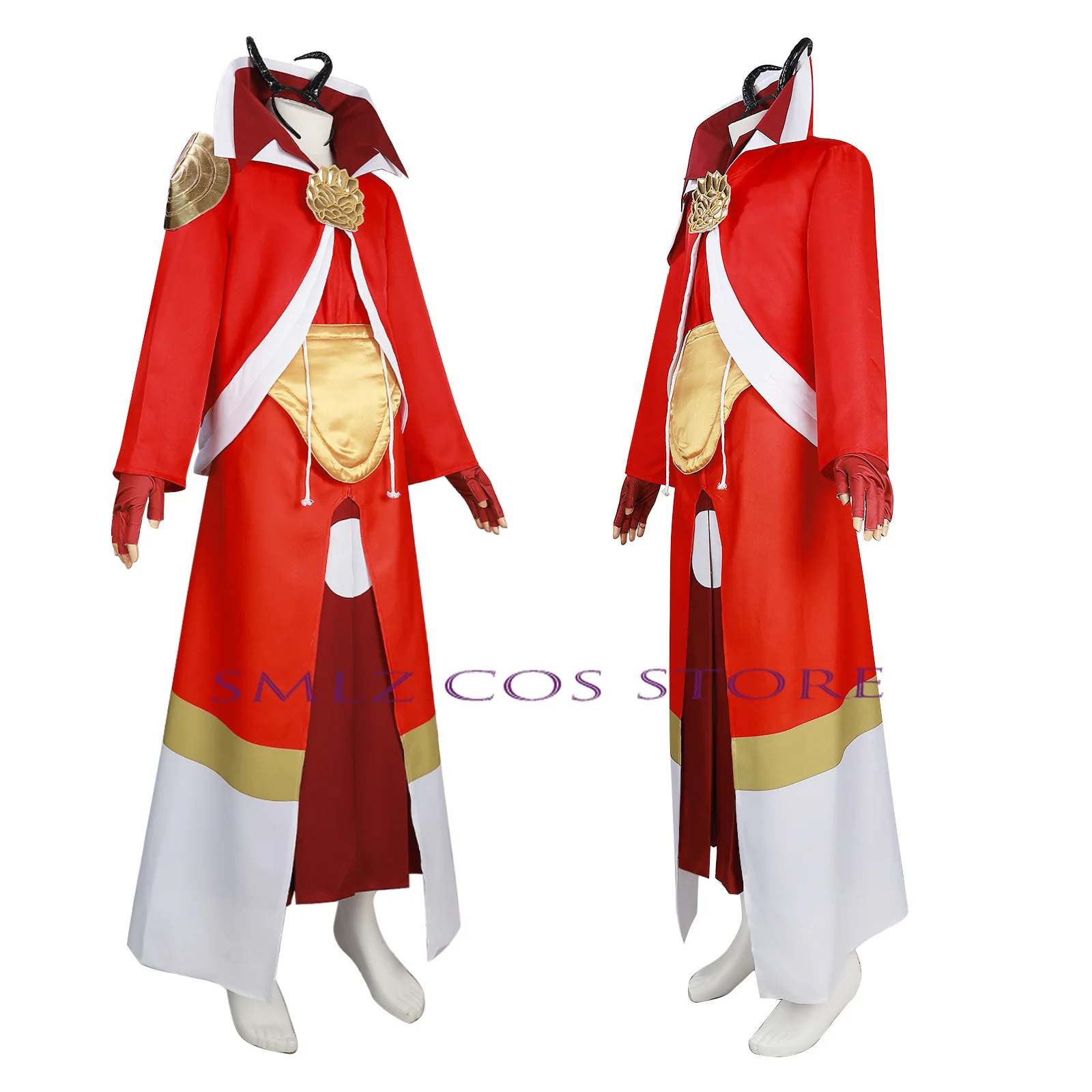 Benimaru Fantasia de Cosplay com Peruca, Anime, Aquela Vez que Reencarnei como Lodo, Uniforme Vermelho, Festa de Halloween, Roupas de RPG