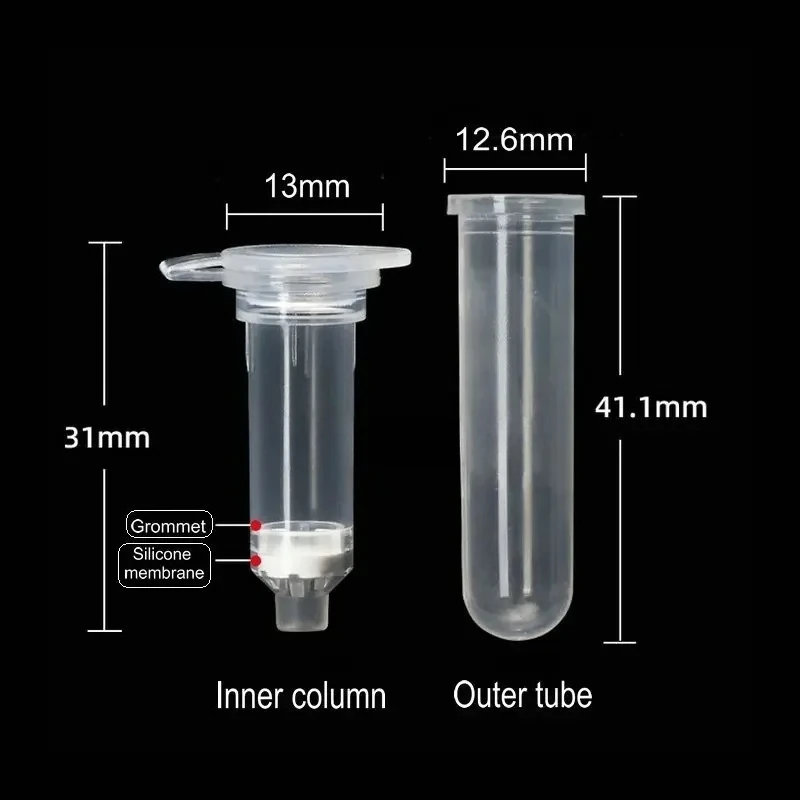 

Plasmid DNA RNA extraction purification column 2ml 4/6/8 layers filter membrane plastic tube110
