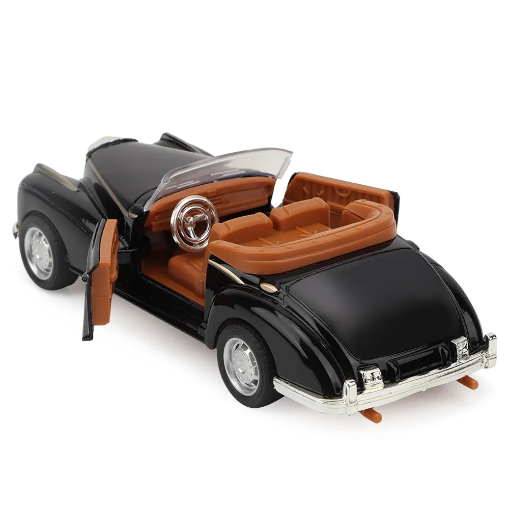 1:36 Mini Stimulation Legierung Oldtimer Legierung Zurückziehen Retro Cabrio Auto Modell Simulation Mini Fahrzeug Ornament