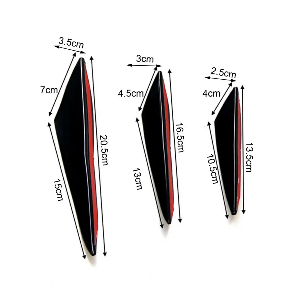 فاصل سبويلر للسيارة مزخرف سهل التركيب يحمي حافة السيارة سميكة ورائعة الالتصاق ملحقات السيارة