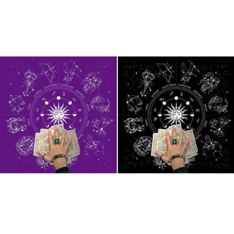 

Скатерть для гадания алтаря, маятниковый коврик, настольная игра, таро, ткань, Оракл, коврик для карт