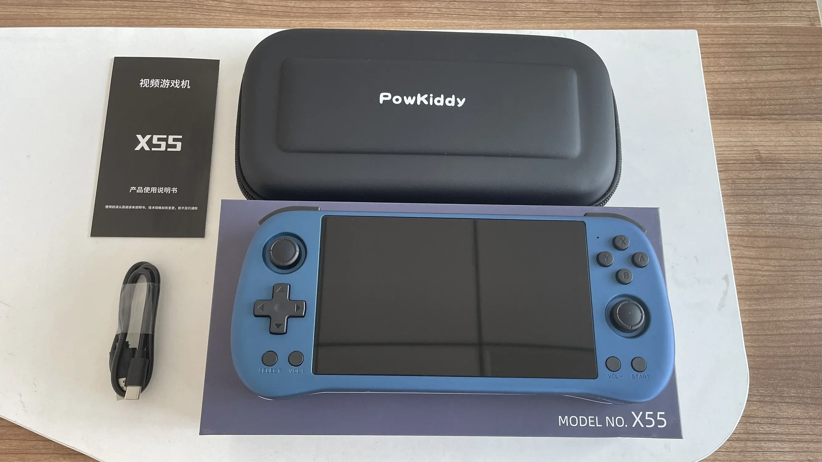 POWKIDDY X55 5.5 インチレトロハンドヘルドポータブルビデオ