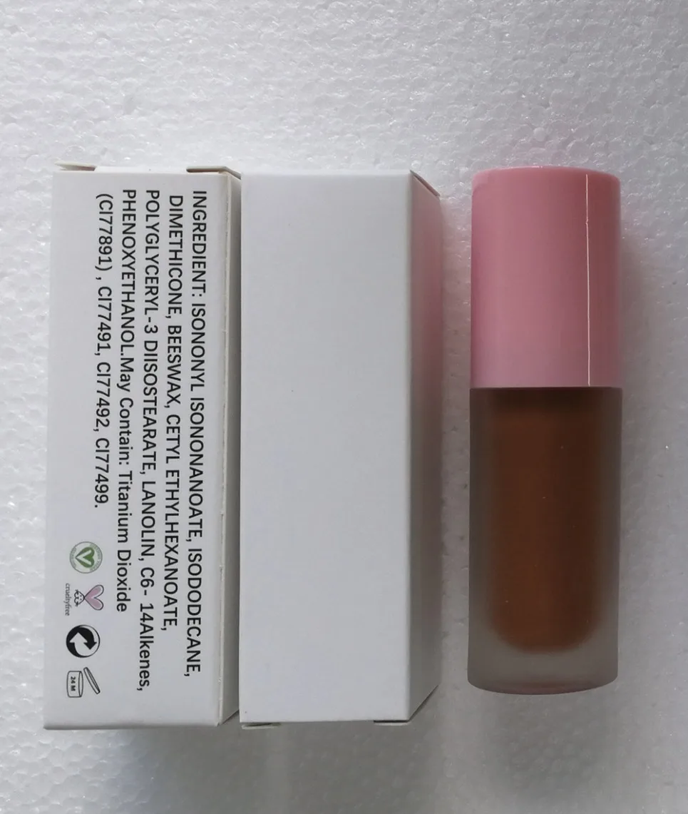 10-Farben Pink Tube Matte Liquid Concealer Private Label Veganes Gesichts-Make-up Individuelles Logo Großhandel
