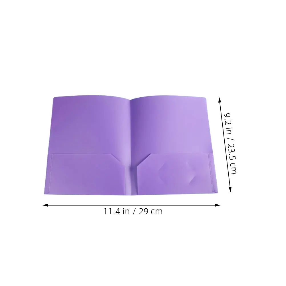 7Pcs Dual Pocket Folders Elegant Document Organizer for Conferences Two Pocket Folder