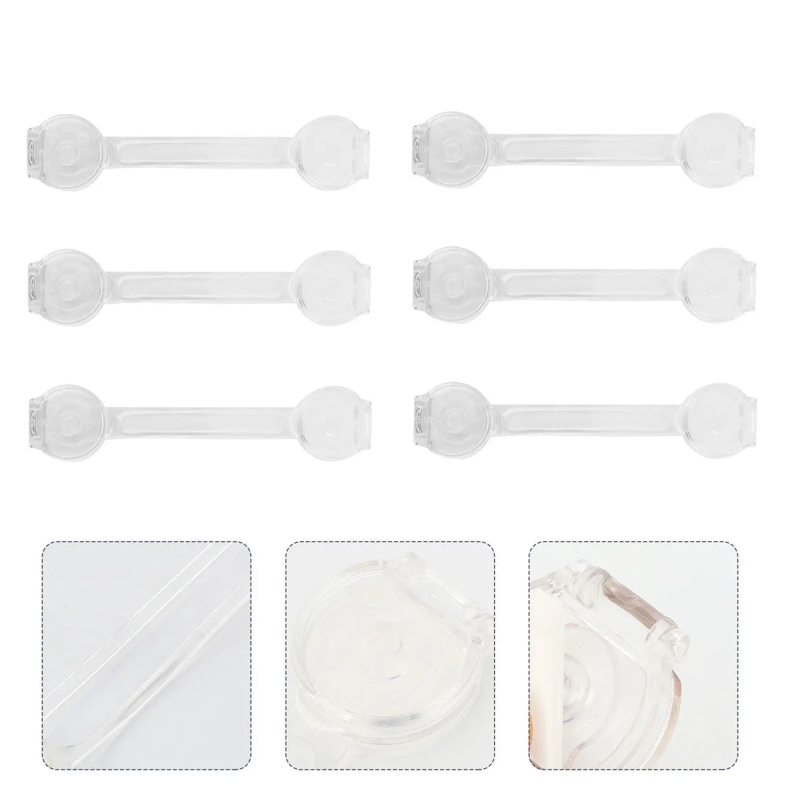 

10Pcs Premium ABS Baby Safety Locks for Drawers Cabinets Refrigerators Anti-Pinch Child Proof Latch Locks Easy One-Hand Install