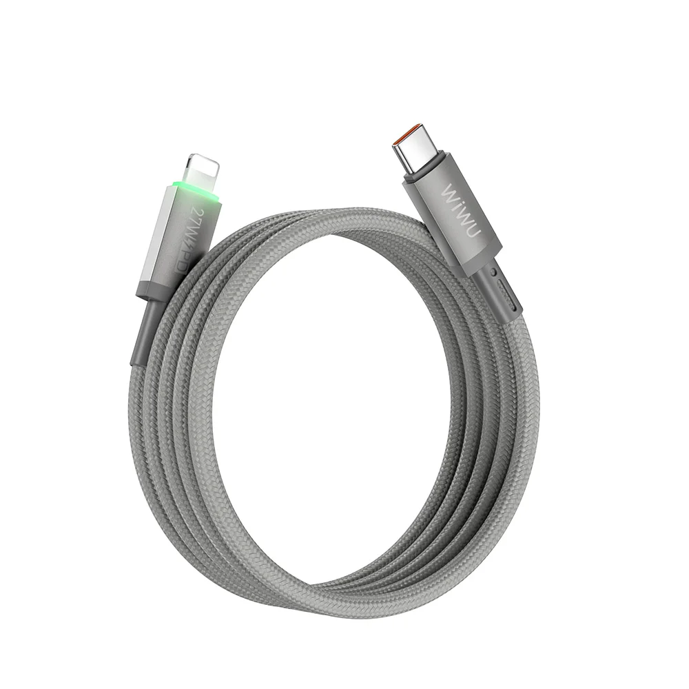 WiWU 100PD Type C Fast Charging Cable for MacBook/Samsung Digital Display USB C 3.1 Magnetic Cable for Lightning PD30W Charging