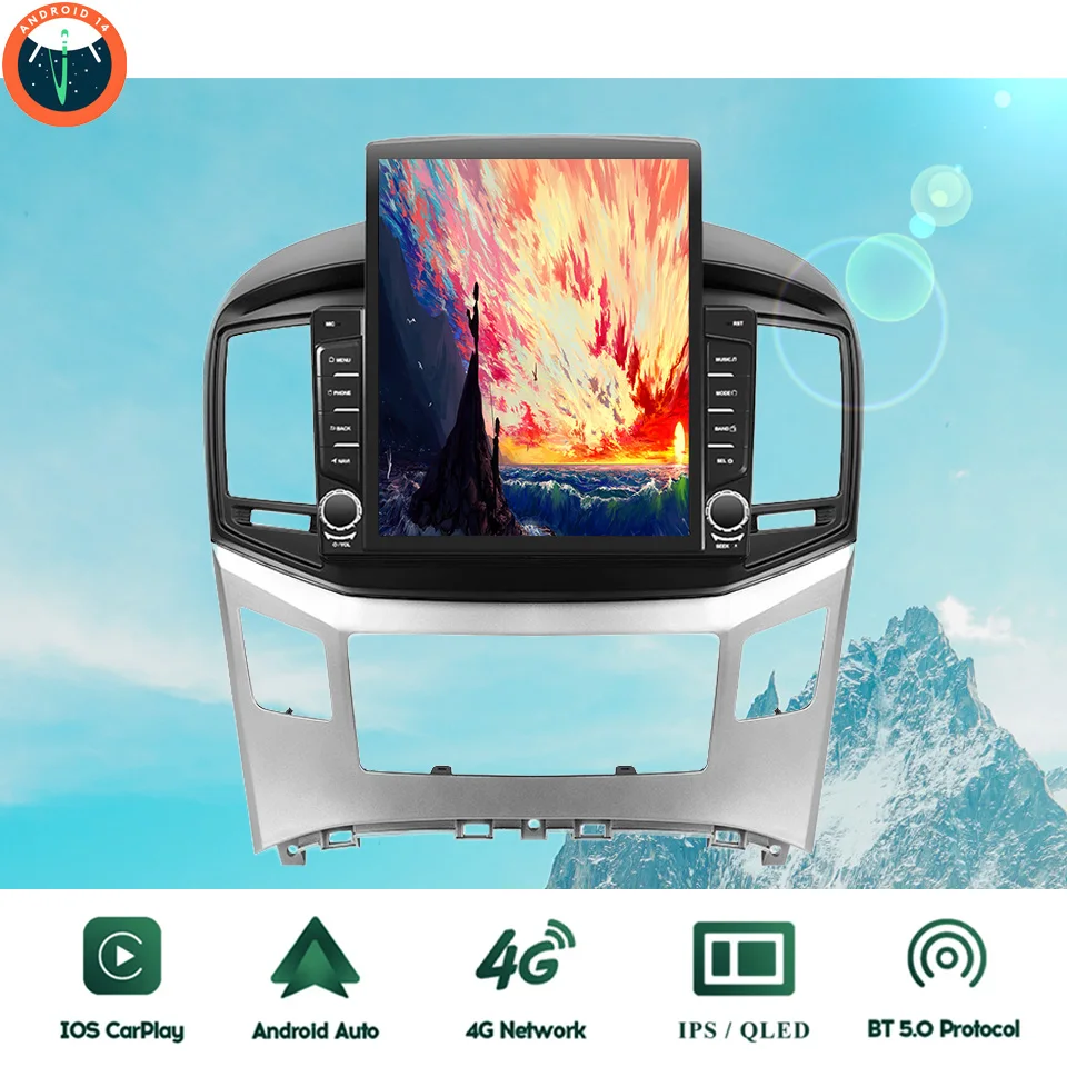 Android 14.0 Car GPS Navi Stereo Radio DVD HU For Hyundai H1 Grand Starex 2015 - 2021 Auto Head Unit Video Music Player 4G Lte