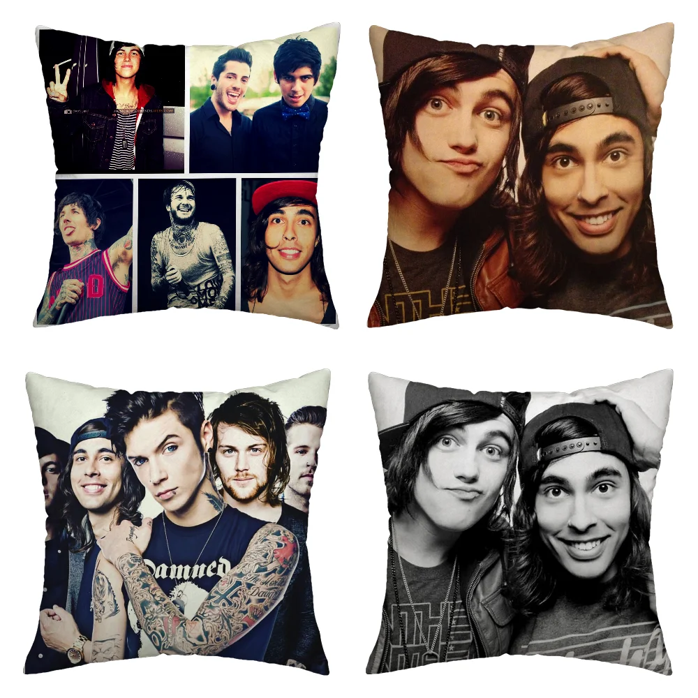 Cushion Covers Kellin Quinn And Vic Fuentes Decorative Pillows for Sofa Cushions Cover Home and Decoration Personalized Gifts