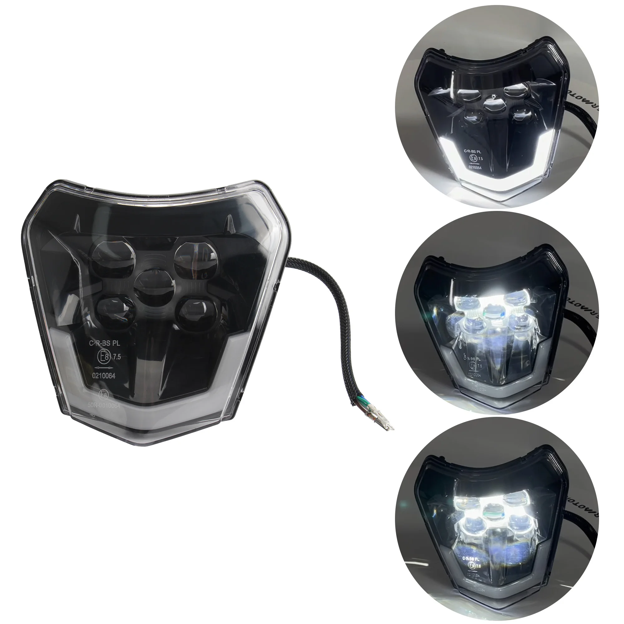 Enduro LED Headlight Plastic Wick for KTM EXC XC SX MX XC 125 250 300 450 DirtBike Motocross Headlights Modification Accessories - Image 3