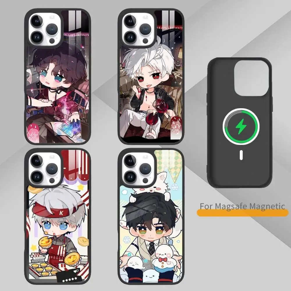 

U-Love And Deepspace Phone Case For iPhone 14,16,15,13,17,12,Plus,Pro,Max Magnetic For Magsafe Frosted Cover