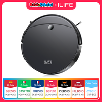 ILIFE V10 Robot Vacuum Cleaner, 5000Pa Suction, Gyro Navigation, Self-Charging Robotic Vacuum, Roller Brush Aspirateur Robot for