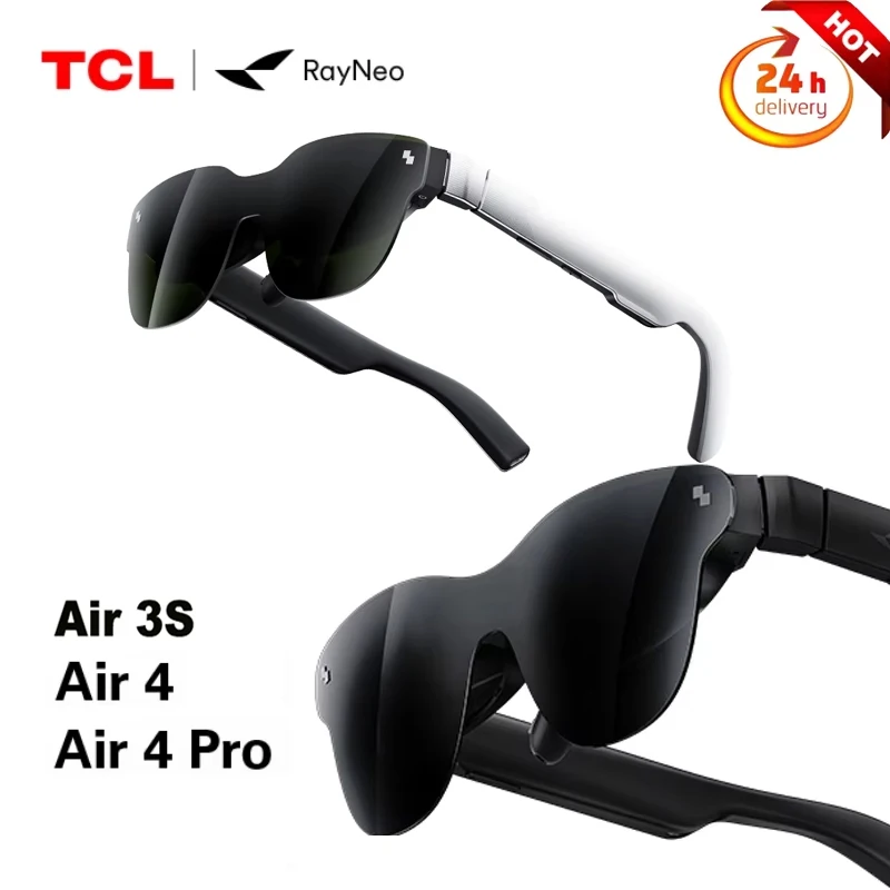 TCL RayNeo Air 4 /Air 4 PRO /Air 3S/2S Smart AR Glasses 201inch Micro OLED 3D HD Private Cinema for Phone Computer Game Machine