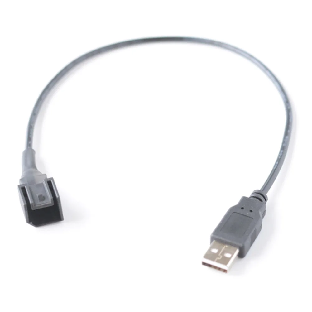 Automotive USB Adapter Cable Left Opening with USB Female Connector for Ford For Nissan For JAC Radio Systems Replacement Part