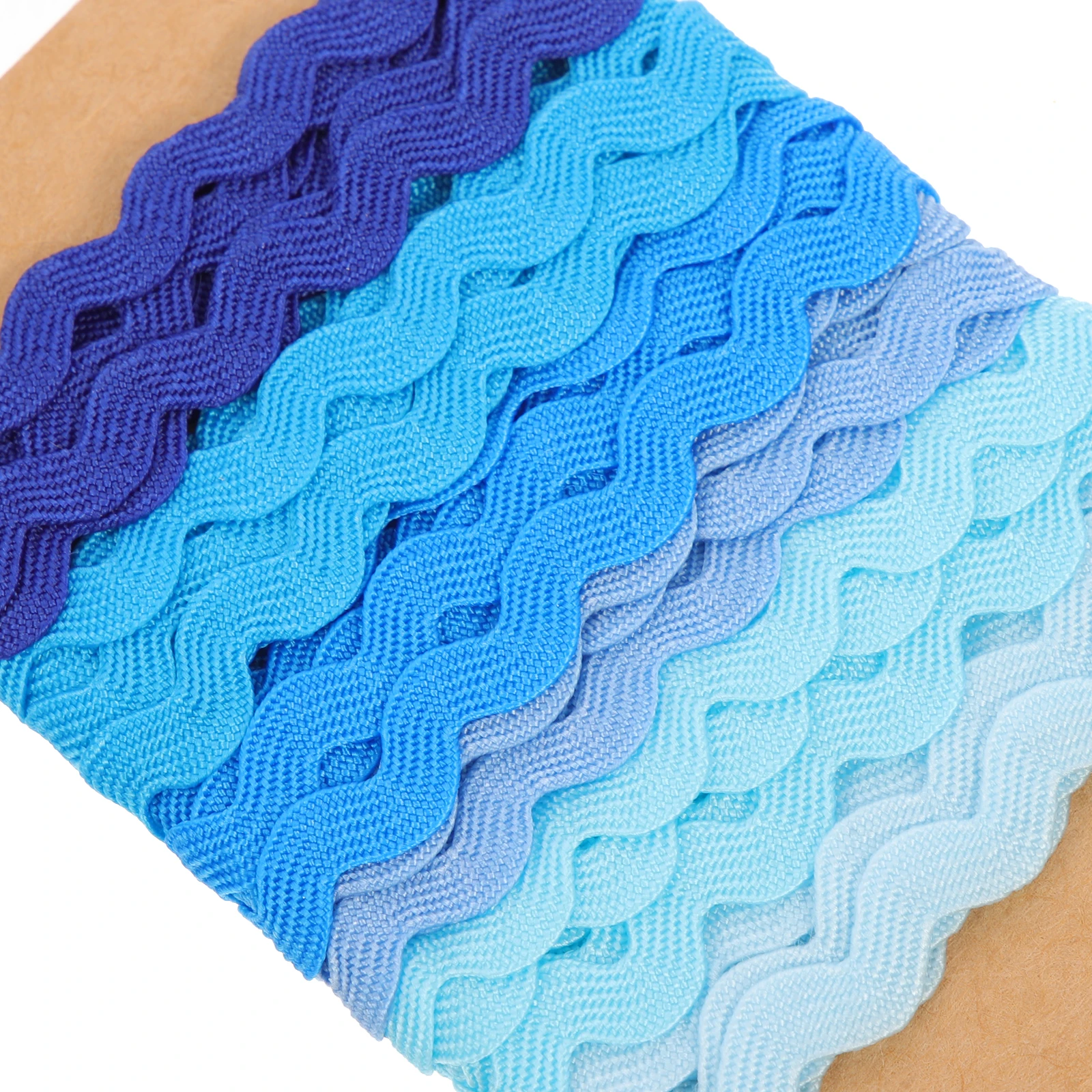 

2 PCS Wavy Edged Ribbon Fringe Wave Bending Trim for Sewing Curved Material Vibrant