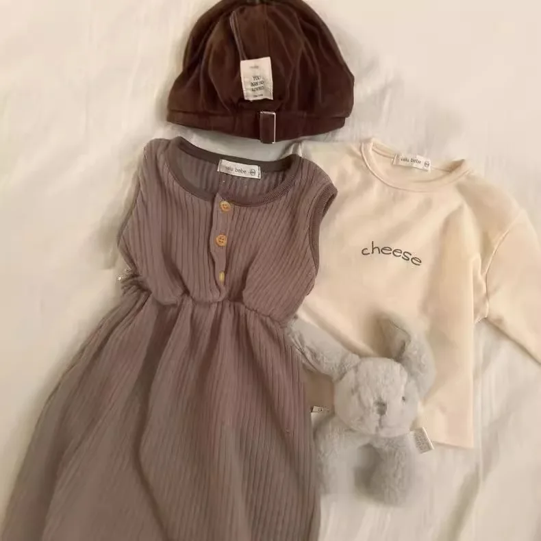 2024 Autumn New Baby Long Sleeve T Shirts Fashion Letter Print Infant Cotton T Shirt Toddler Casual Tops Boy Girl Clothes