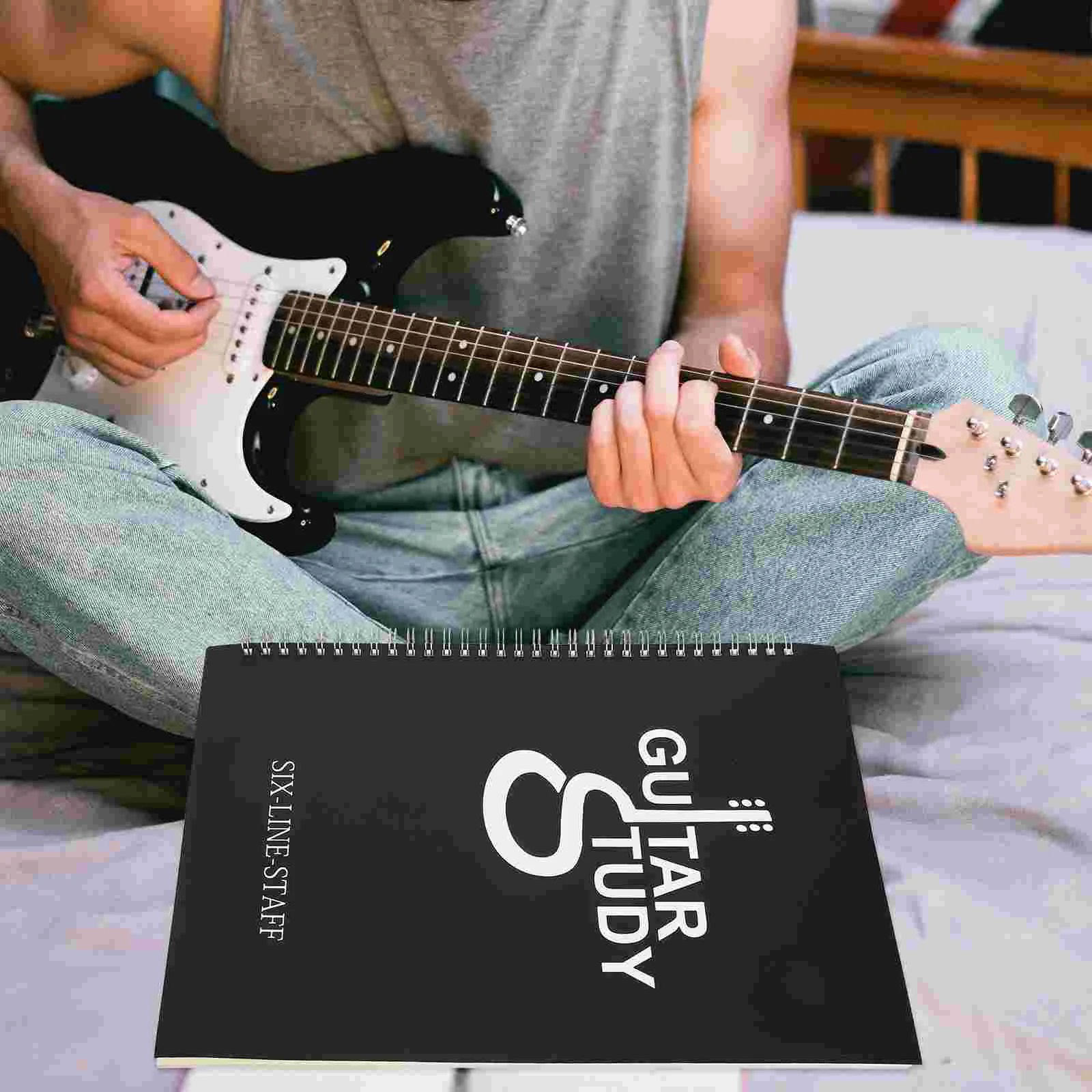 Memory Tab Note Notebook Guitar Chord Six-line Music Large Guitarist Supplies Score Portable Coil Work