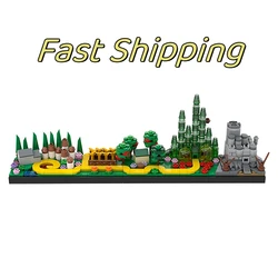 2024 New Pirate Harbour skyline Dead Man's Chest The Wizard Oz Fairy Pearl Ship Tale Model for Kids Boys Birthday Gifts