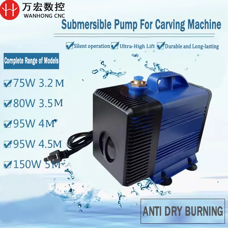 

Spindle cooling water submersible pump for engraving machine