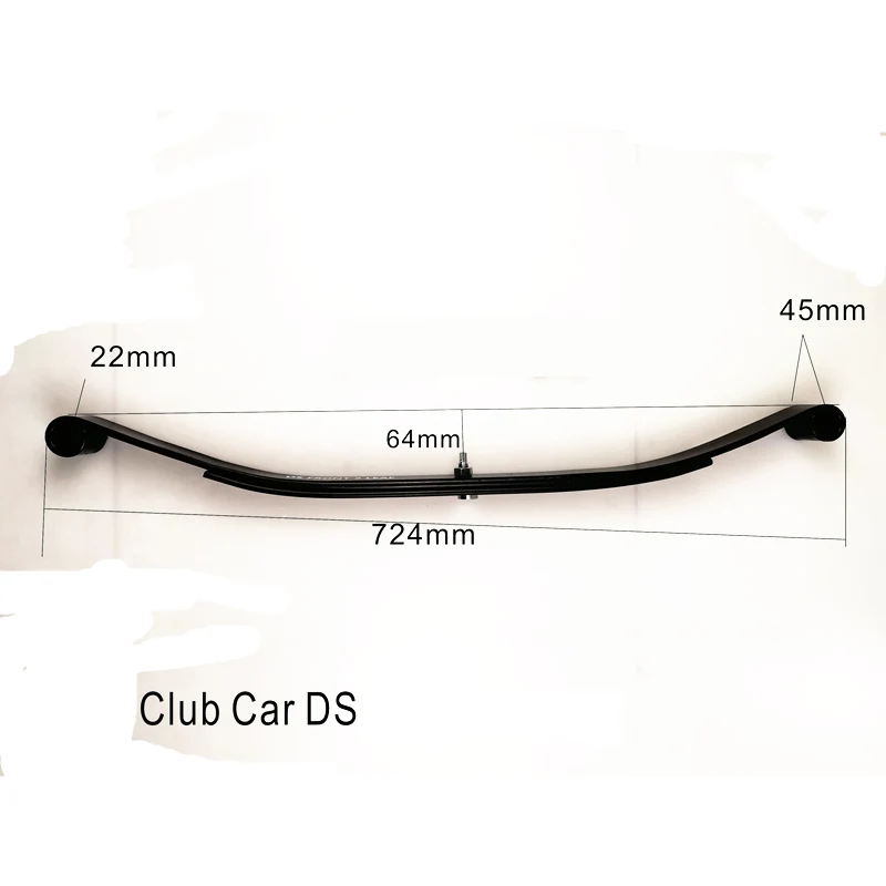 Clubcar DS golf cart front leaf spring 2 plate spring shock absorber for EV&GAS OEM#1012303