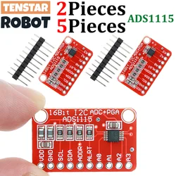 TENSTAR 2pcs/5pcs ADS1115 Module Red Board 16 Bit I2C ADC 4 Channel with Pro Gain Amplifier