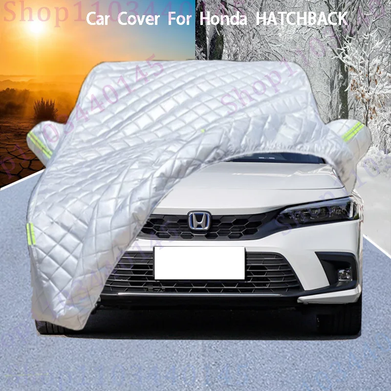 

Чехол для автомобиля Honda Hatchback обеспечивает защита от града, защита от царапин, предотвращает отслаивание краски, устойчивость к дождю и снегу