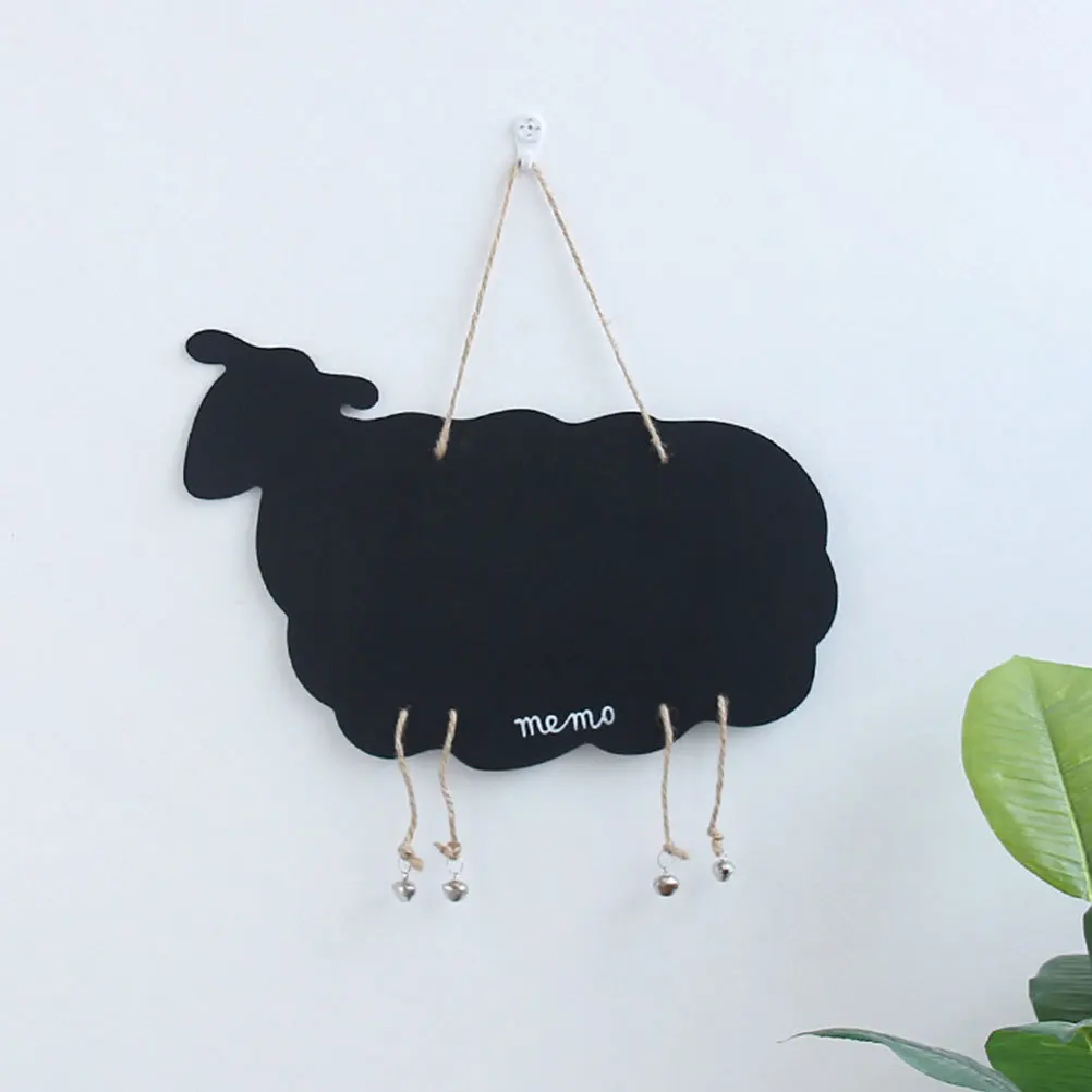 سبورة خشبية معلقة على الحائط، لوحة رسائل منزلية، زينة رائعة قابلة لإعادة الاستخدام، سبورة معلقة #1