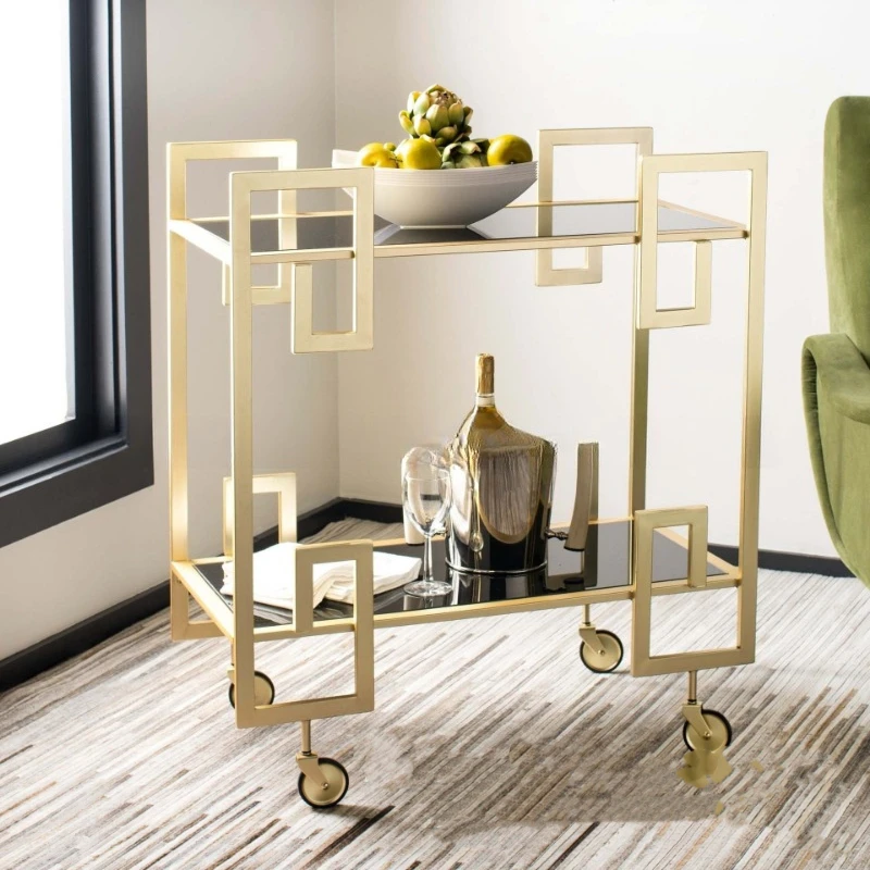 Mobile cake delivery cart trolley household tea cart rack