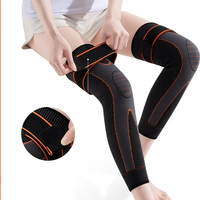 1 Pc Self Heating Knee Pads Brace Sport Mugwort warmth Long Knee pad Knee Support For Arthritis Joint Pain Relief Leg protection