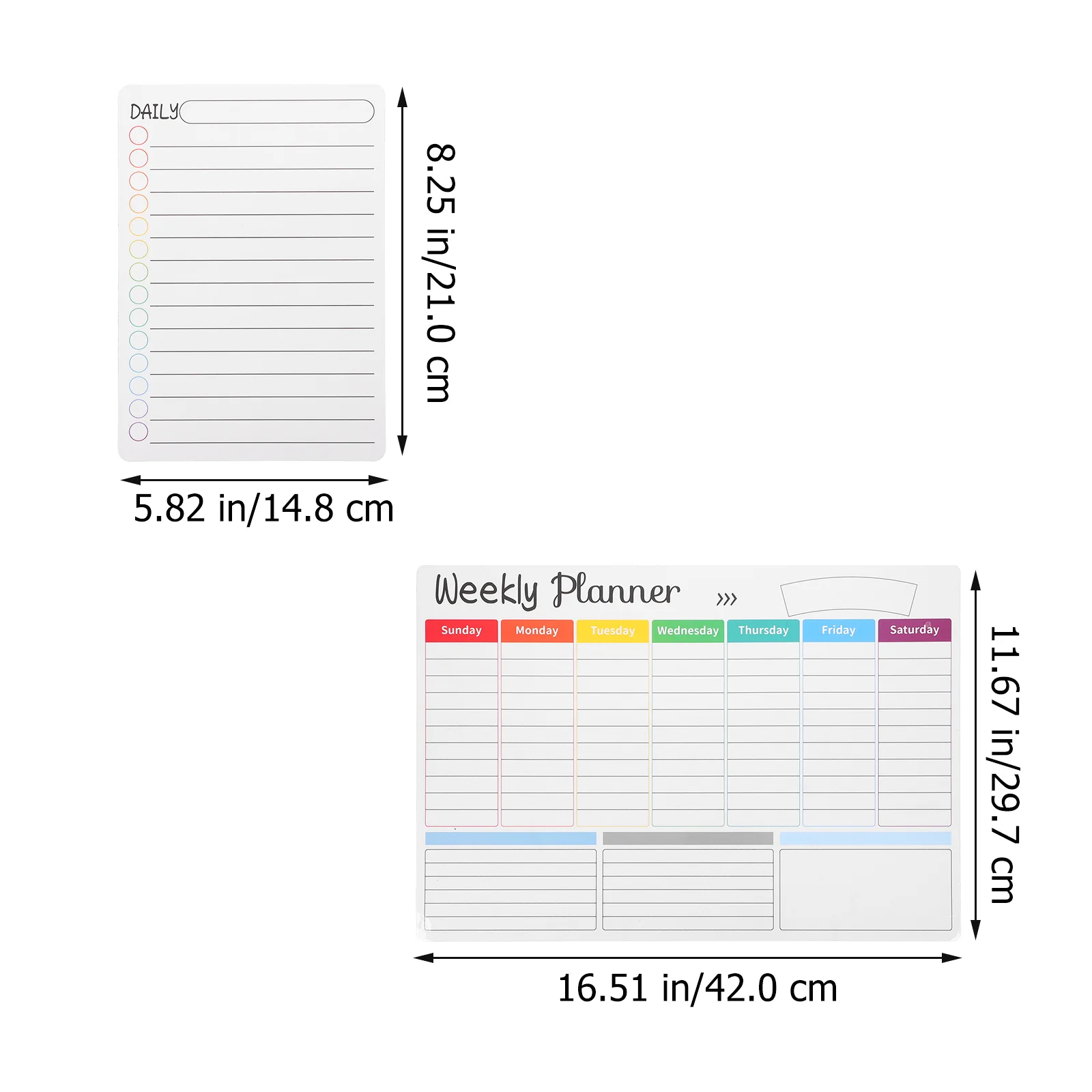 

1 Set Magnetic Dry Erase Board For Refrigerator Wall Planner Surface Reusable Daily Schedule Organizer Fridge Board Magnetic