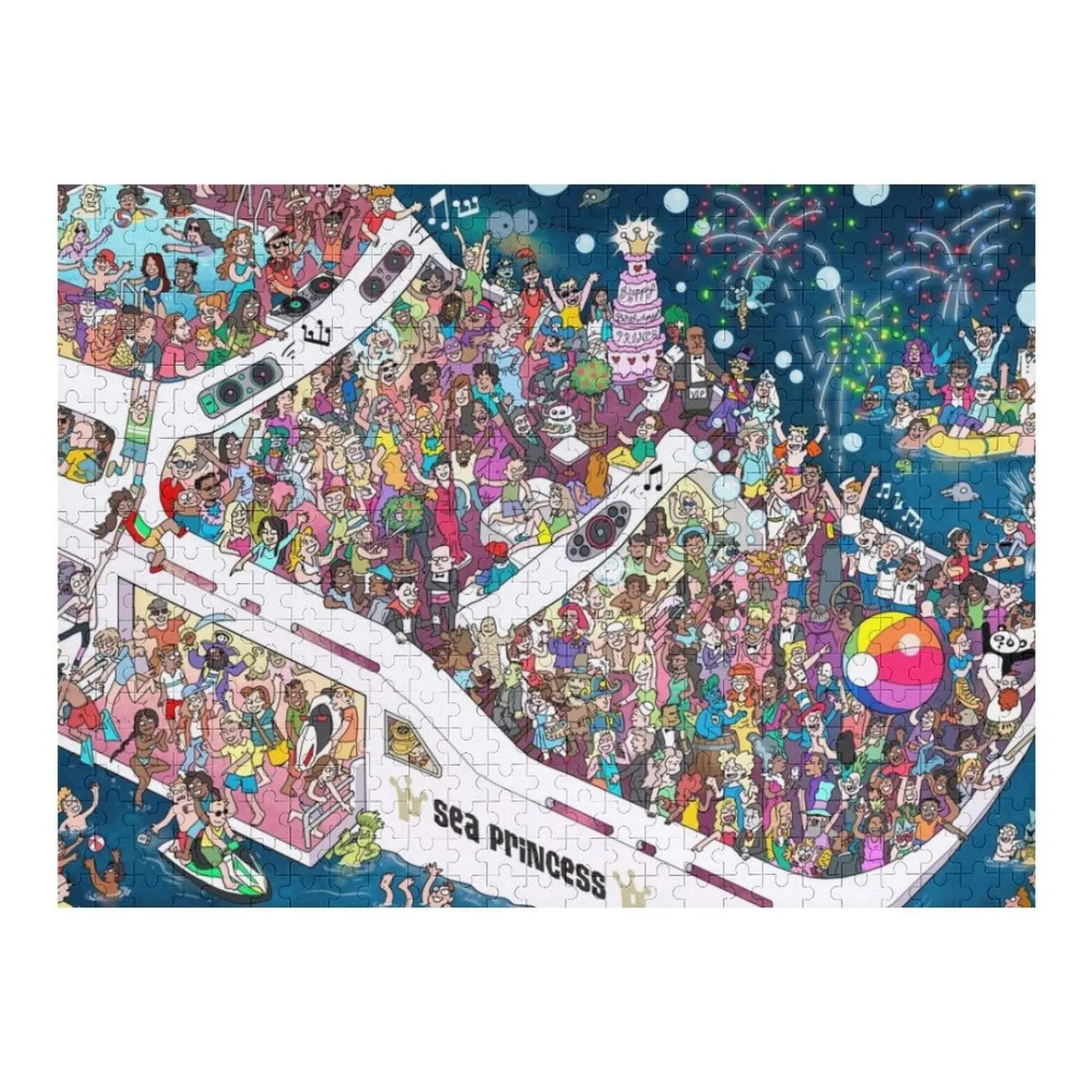

Mermaid Party Yacht Jigsaw Puzzle Personalised Toys Scale Motors Puzzle