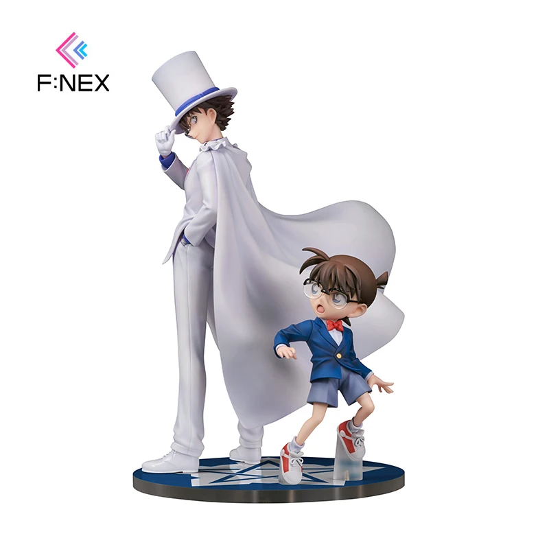 Original Anime Figure 29cm F:NEX Detective Conan Kuroba Kaito Conan Edogawa Figuras Anime Model Toy Collectible Gifts