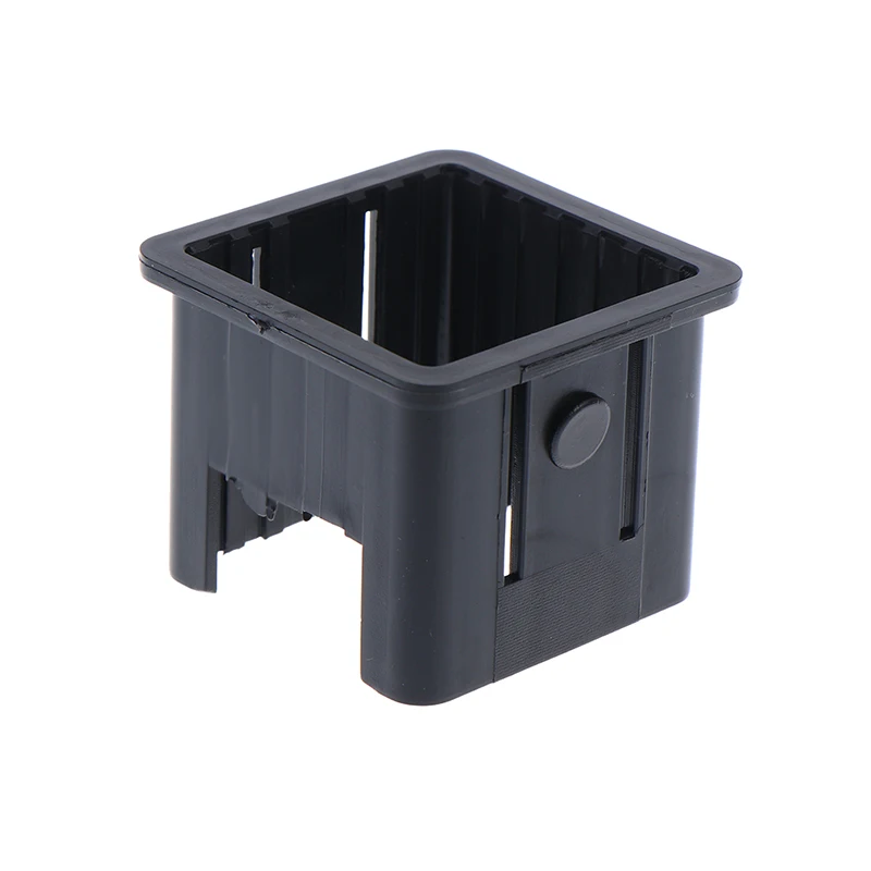 5Pcs Black Square Tubing For Cover Tube Chair Glide Insert Finishing Plugs