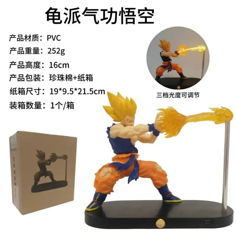Dragon Ball Vegeta Saiyajin Goku Magnetisches Nachtlicht Anime Peripherie Hand-Do Desktop Ornamente Für Jungen Geburtstagsgeschenke
