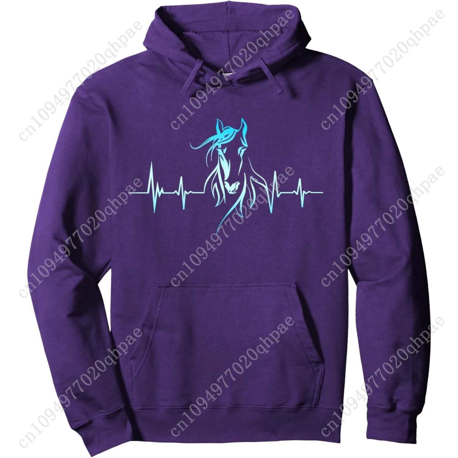 Рисунок 3 - Пуловер с капюшоном Horse Heartbeat для женщин