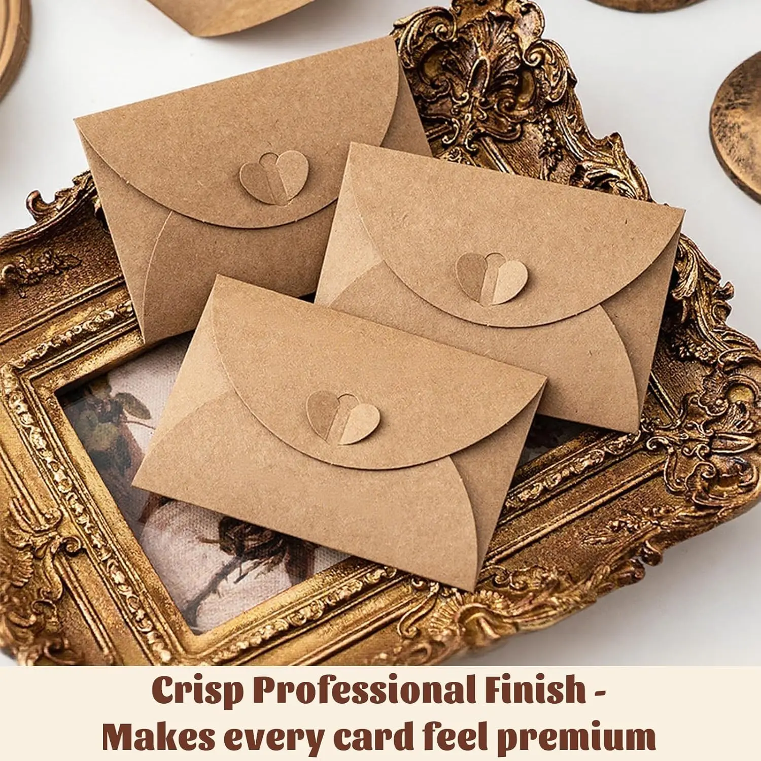 

Vintage Kraft Paper Heart Envelopes Japanese European Ins Aesthetic Love Letter Envelopes for Couples Romantic Gift Stationery
