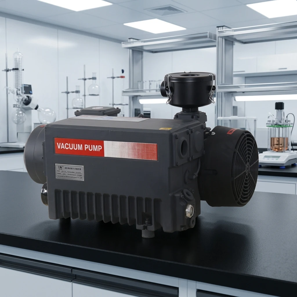 Iron Rotary Vane Vacuum Pump OEM Low Maintenance Oil Sealed Single Stage For Laboratory Central Vacuum System