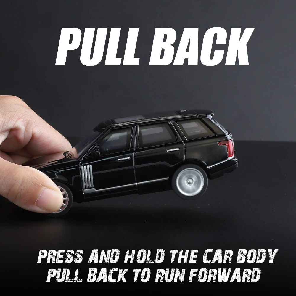 1/43 lr r0ver liga diecast modelo de carro fora da estrada suv puxar para trás suspensão criança requintado presente aniversário brinquedo coletar reduzir preciso