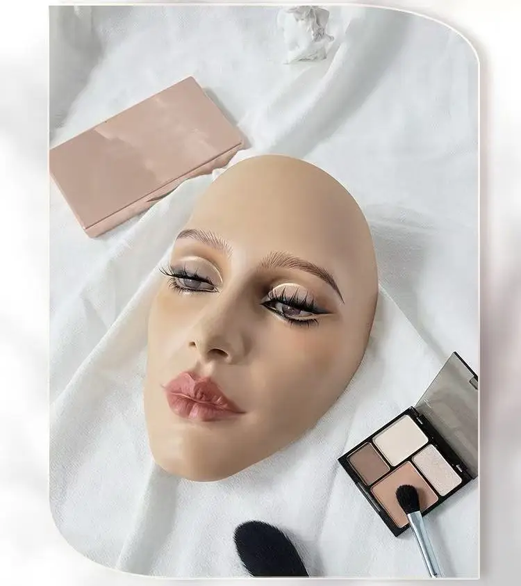 5D Silicone Exercise Skin Head Panel for Permanent Makeup and Micro Blade Training