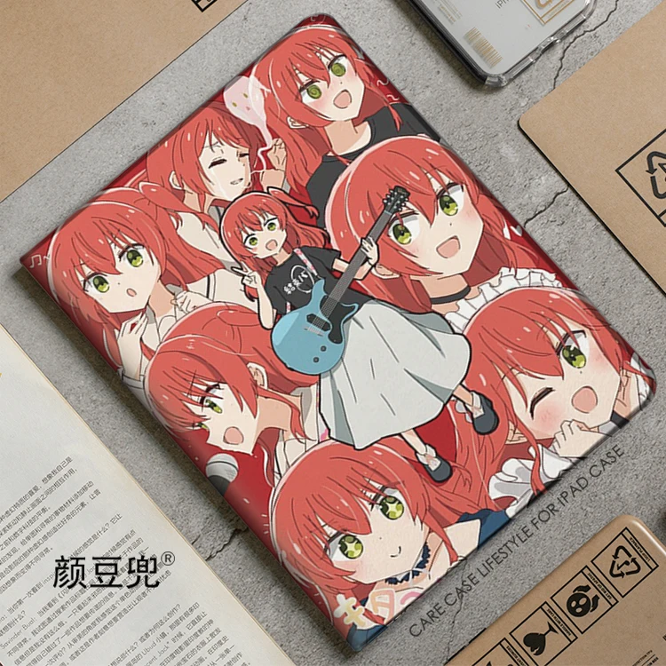 Kita Ikuyo Anime Bocchi The Rock! For Samsung Galaxy Tab A7 Lite 8.7 2021 Case S9 Plus Tri-fold stand Cover Galaxy Tab S6 Lite