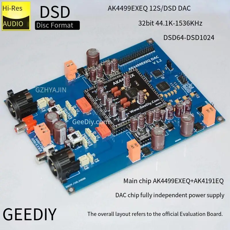 

Latest AK4499 EX I2S/DSD Audio DAC Decoder 32bit 1536KHZ DSD1024