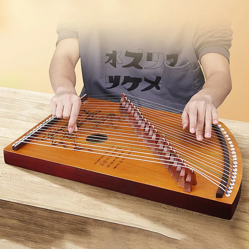21 String Guzheng Child Adult Beginner Play Small Guzheng Portable Practice Fingering Zheng Professional Stringed Instruments