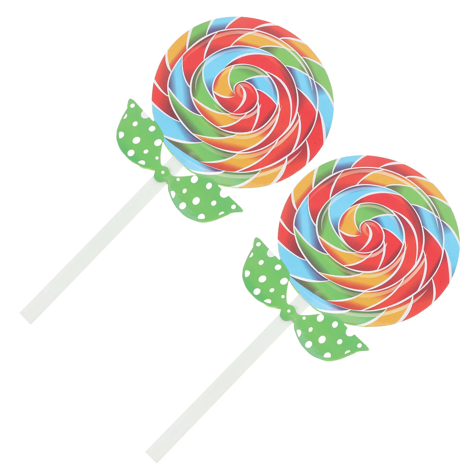 

2Pcs Lollipop Prop Fake Candy Photo Prop Party Decoration Photography Accessories Scene Decor Lollipop Fake Food Photo Props