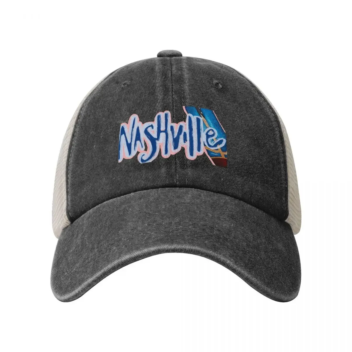 Nashville cowboy boot sticker Baseball Cap Thermal Visor Gentleman Hat Bobble Hat Female Men's