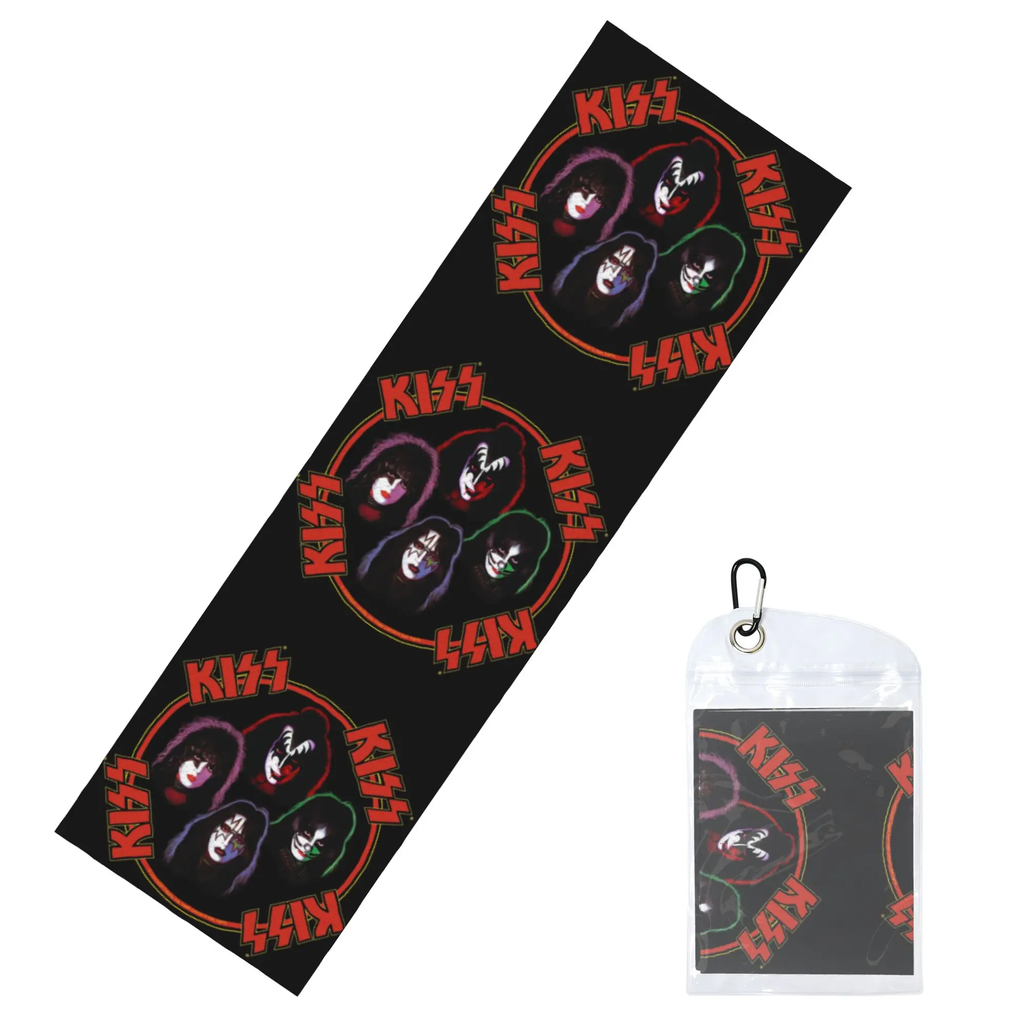KISS Band Members Rocking Design Cold Exercise Towel Quick Dry Face Towel  Running Towels