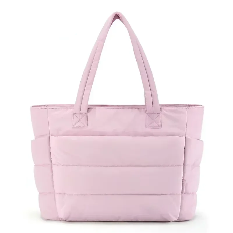 

BAGSMART Women's Bag Solid Color Tote Bag Commuting College Padded Shoulder Bag Leisure Simple Female Handbags for Travel