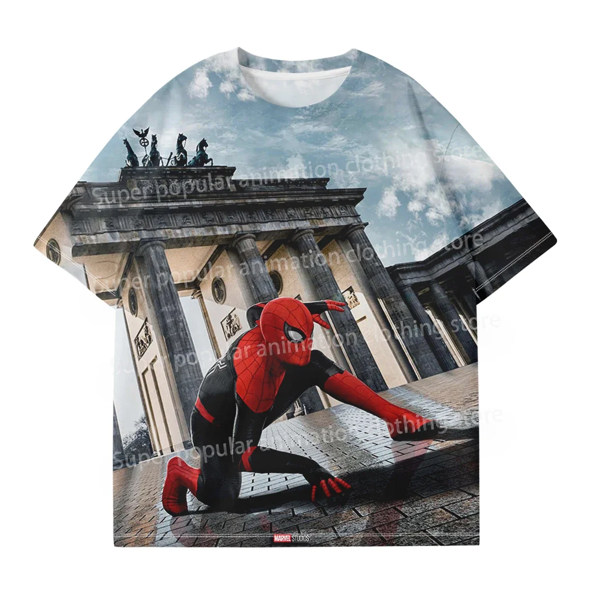 

Children's Clothing Marvel Cosplay Spider-Man Man T-shirts 3D Printed Avengers Boys Tops Casual Sports Summer Short Sleeves