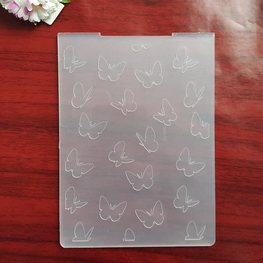 Circular Flowers Net Christmas Butterfly 3D Embossing Folder Scrapbooking Tools Dies Materials DIY Craft Photo Album Deco Card