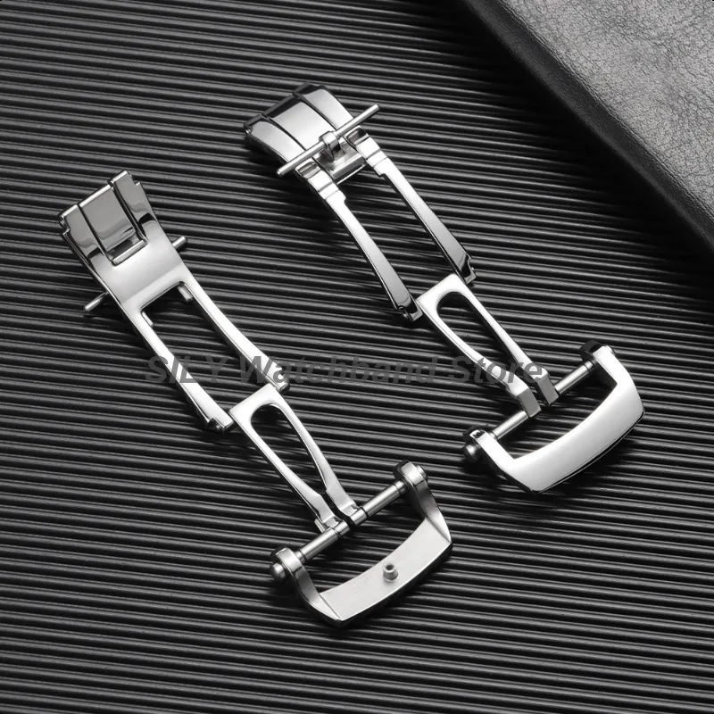 الفولاذ المقاوم للصدأ نشر فراشة ساعة مشبك المشبك ل بلانكبين فراشة مشبك قضيب ربط تركيبات 20 مللي متر أضعاف المشبك زر #3