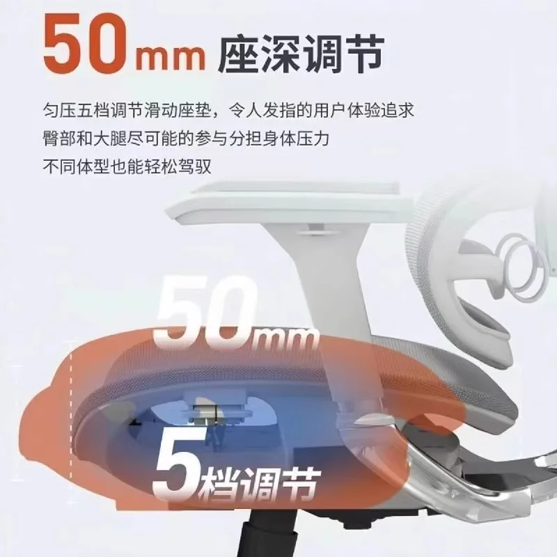 Ergonomic chair, waist protection breathable computer chair, boss office chair