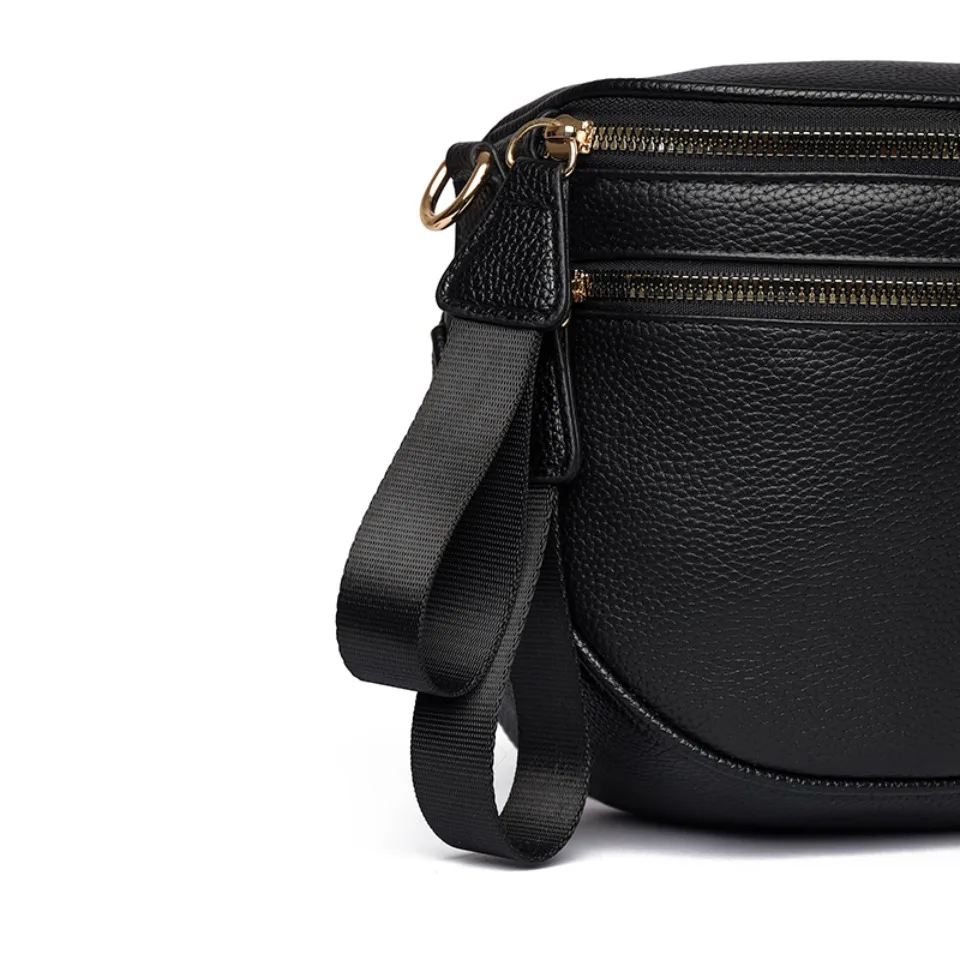 100% Top Layer Genuine Cowhide Leather Saddle Bag Luxury Handbags Women Bags Designer Crossbody Shoulder Bags for Women Commute